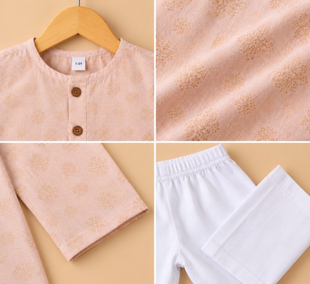 The Peach Petal Kurta Set