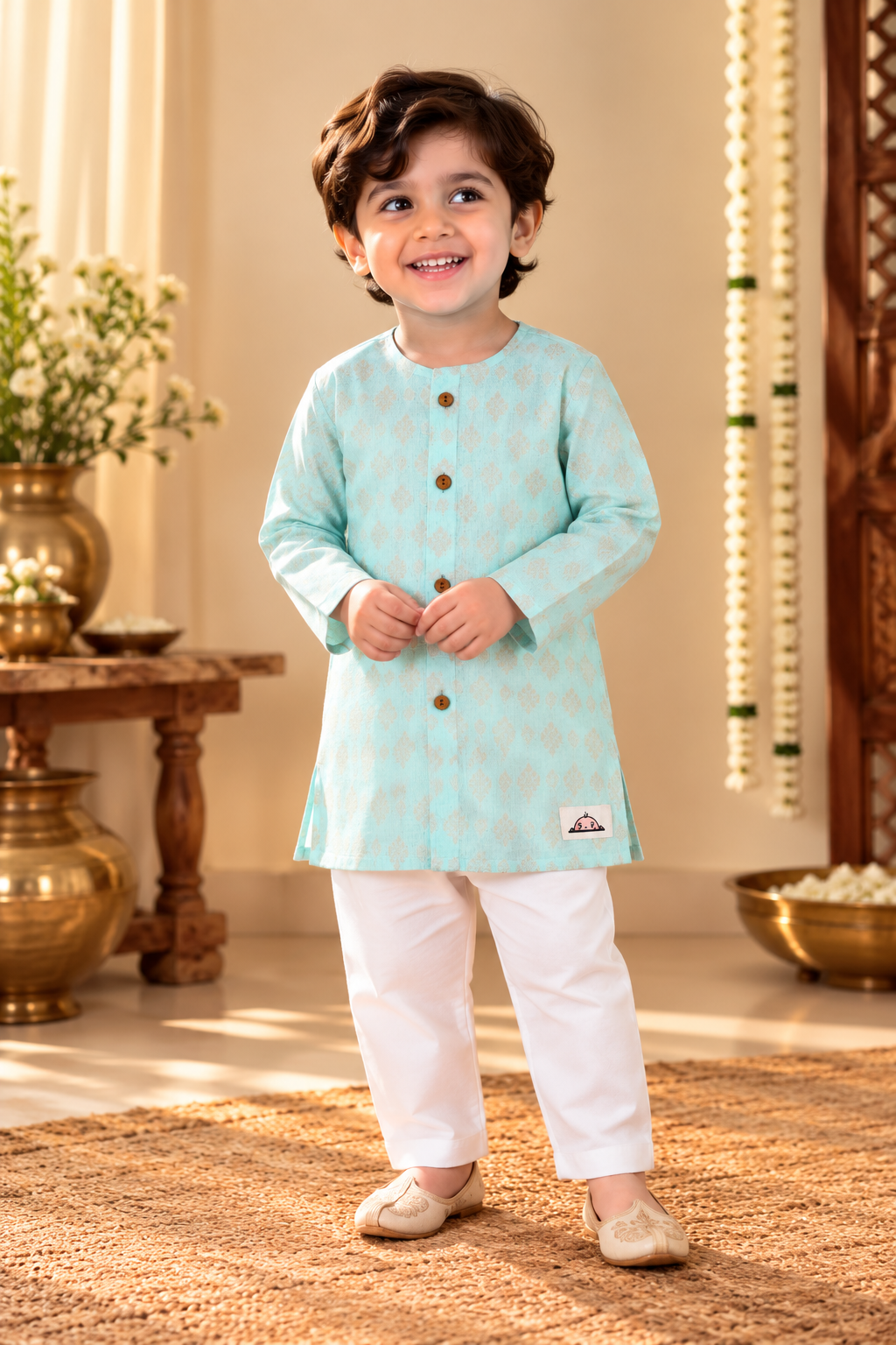 Aqua Noor – Kids Kurta Pajama Set