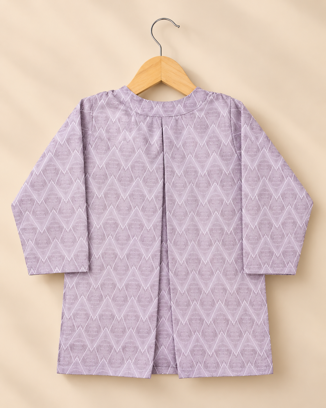 The Little Nawab – Lavender Printed Kurta & Pajama Set