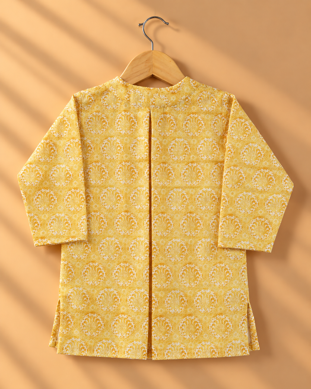 Kalyuga Little Maharaja – Mustard Heritage Kurta Set