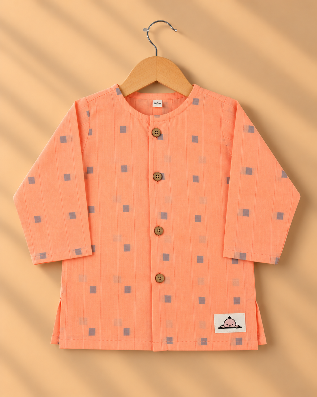 The Peach Maharaja Set – Boys’ Ethnic Kurta Pajama
