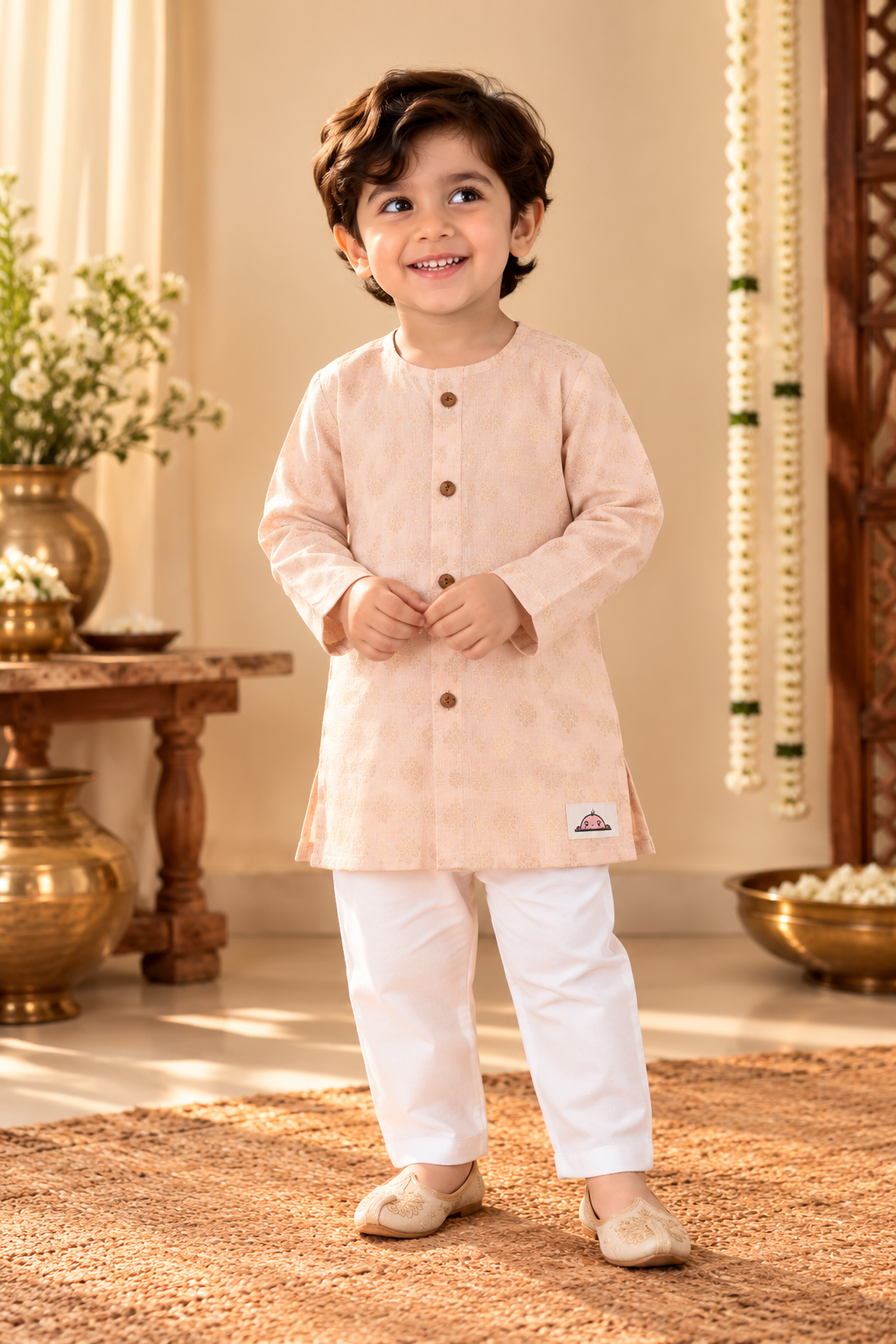 The Peach Petal Kurta Set