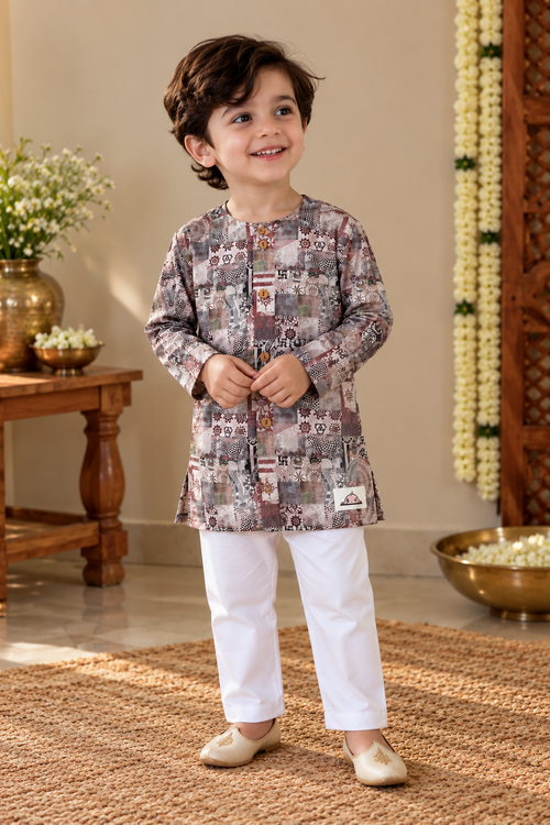 The Heritage Print Kurta Set